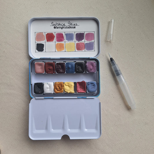 Travel Watercolor Kit - Solstice Skies
