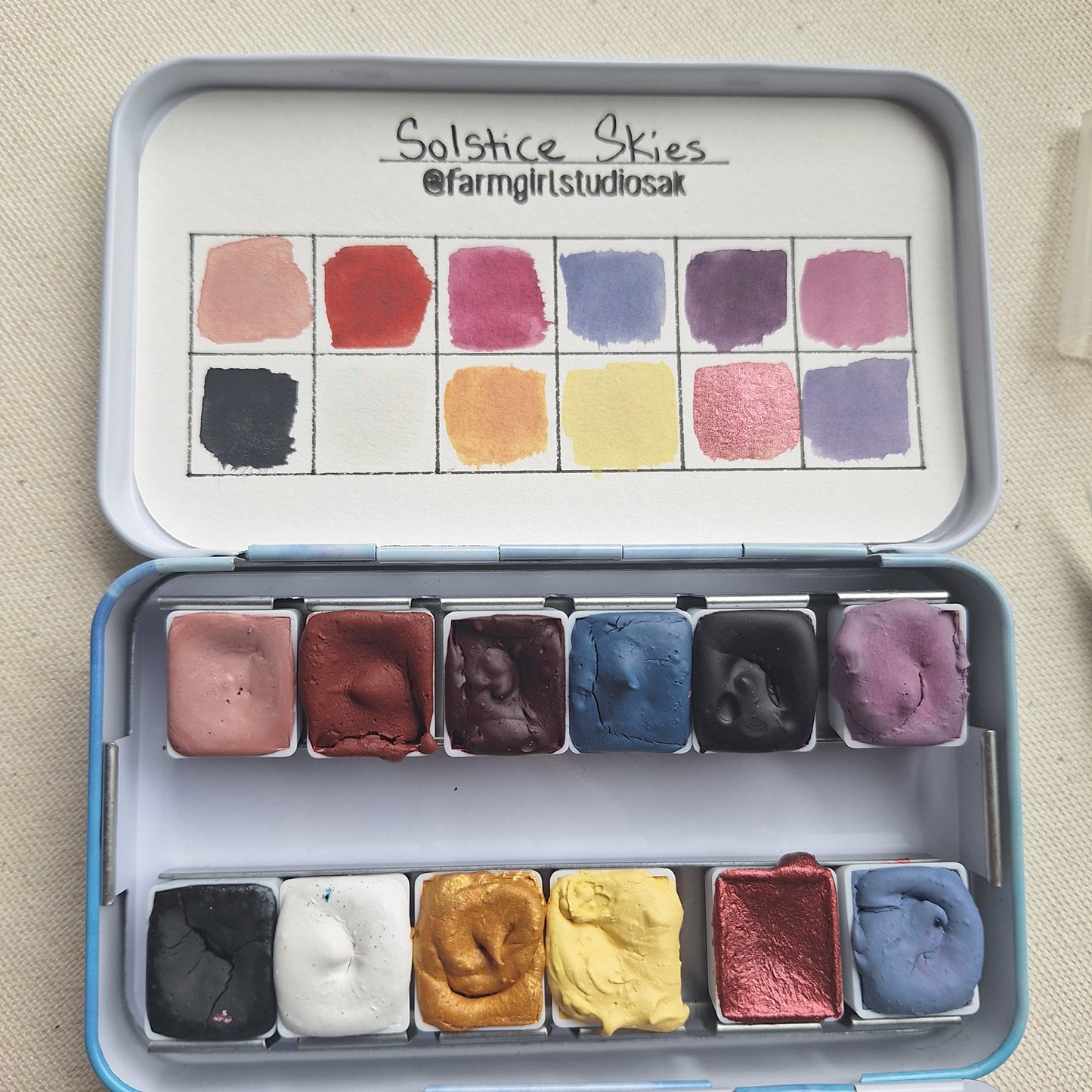 Travel Watercolor Kit - Solstice Skies