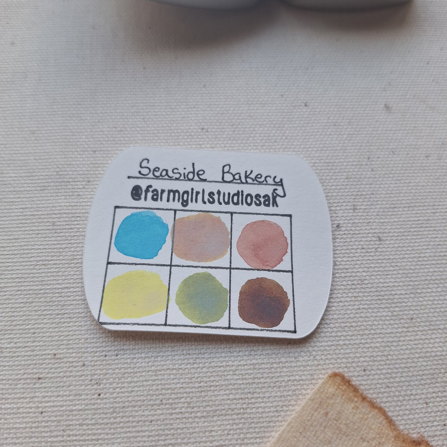 Handmade Watercolors Mini- Seaside Bakery