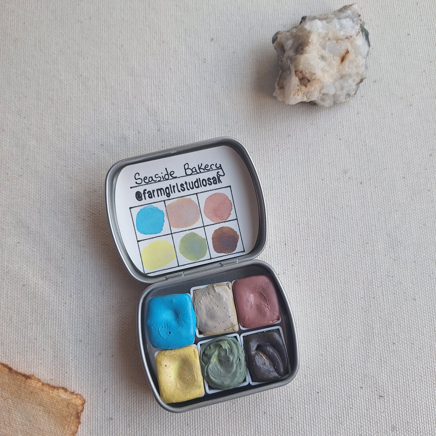 Handmade Watercolors Mini- Seaside Bakery