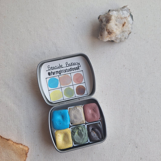 Handmade Watercolors Mini- Seaside Bakery