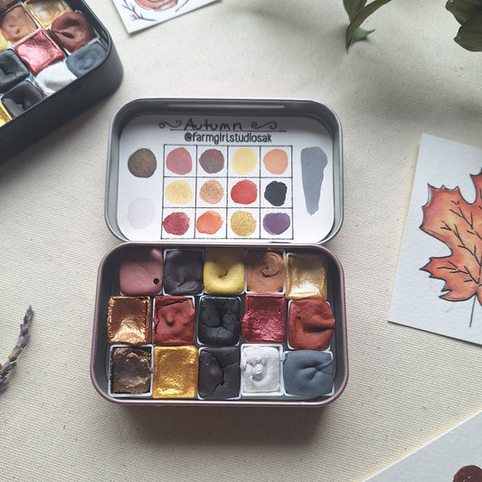 Handmade Watercolors - Autumn 15 pan