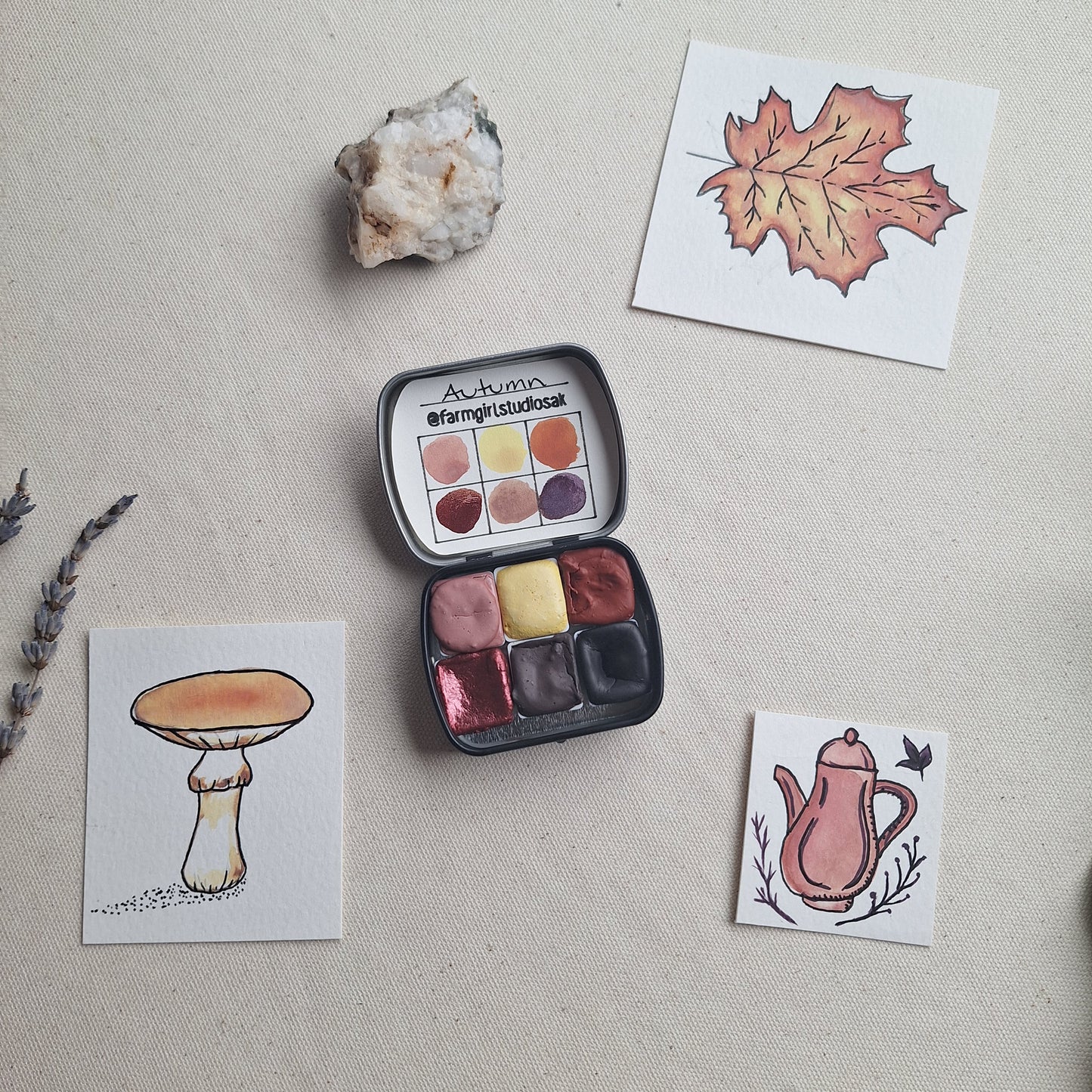 Handmade Watercolors Mini - Autumn
