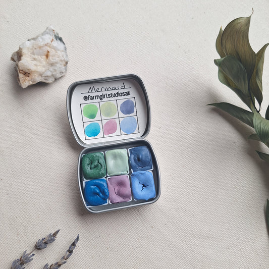Handmade Watercolors Mini - Mermaid