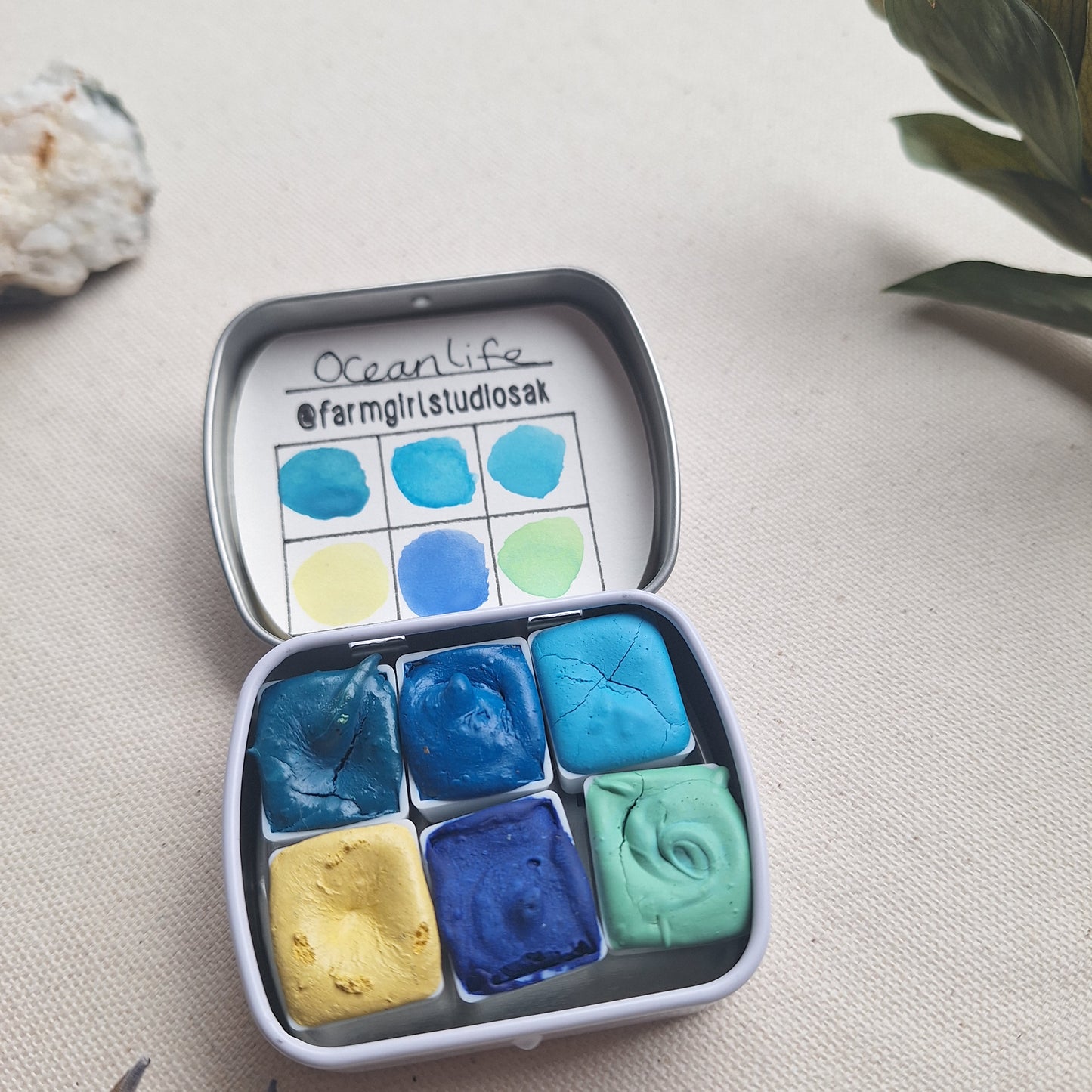 Handmade Watercolors Mini - Ocean Life