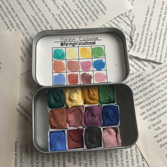 Handmade Watercolors - Forest Cottage Palette