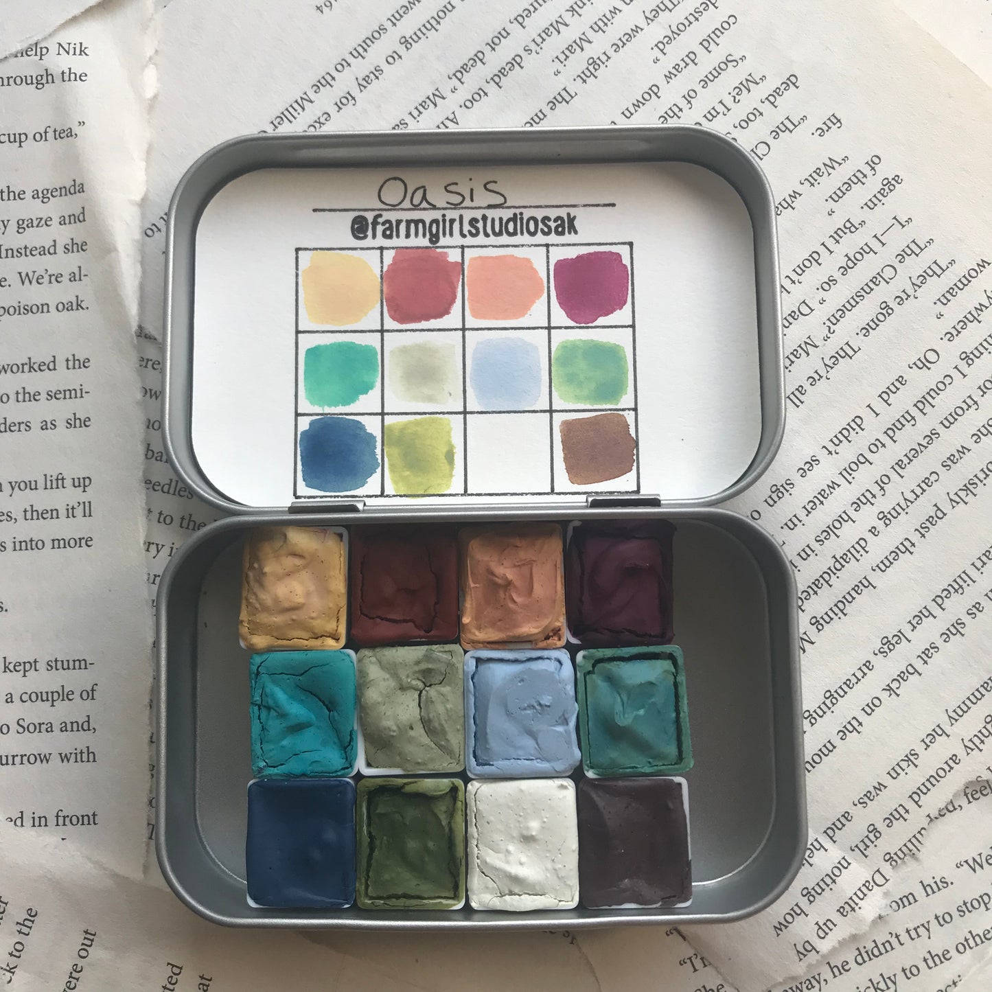 Handmade Opaque Watercolors - Oasis