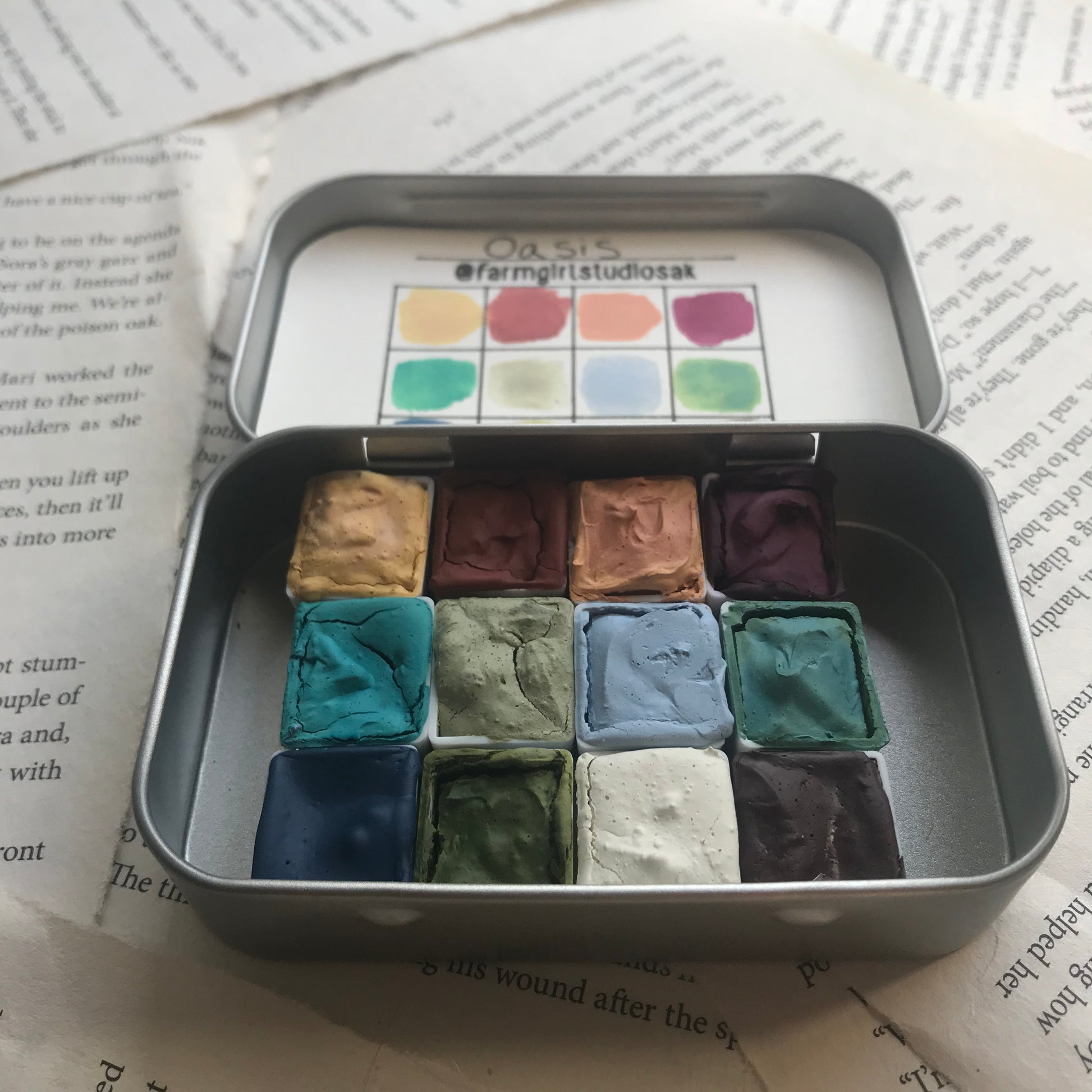 Oasis Palette - Handmade Watercolors