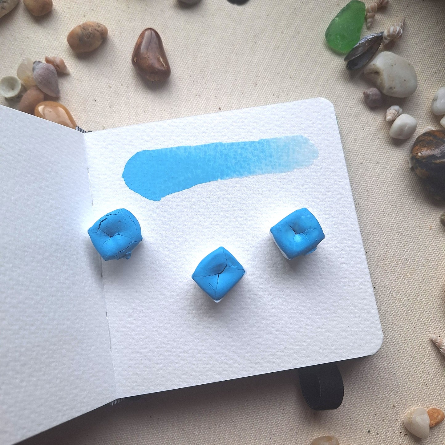 Single Half Pans - Bright Blue