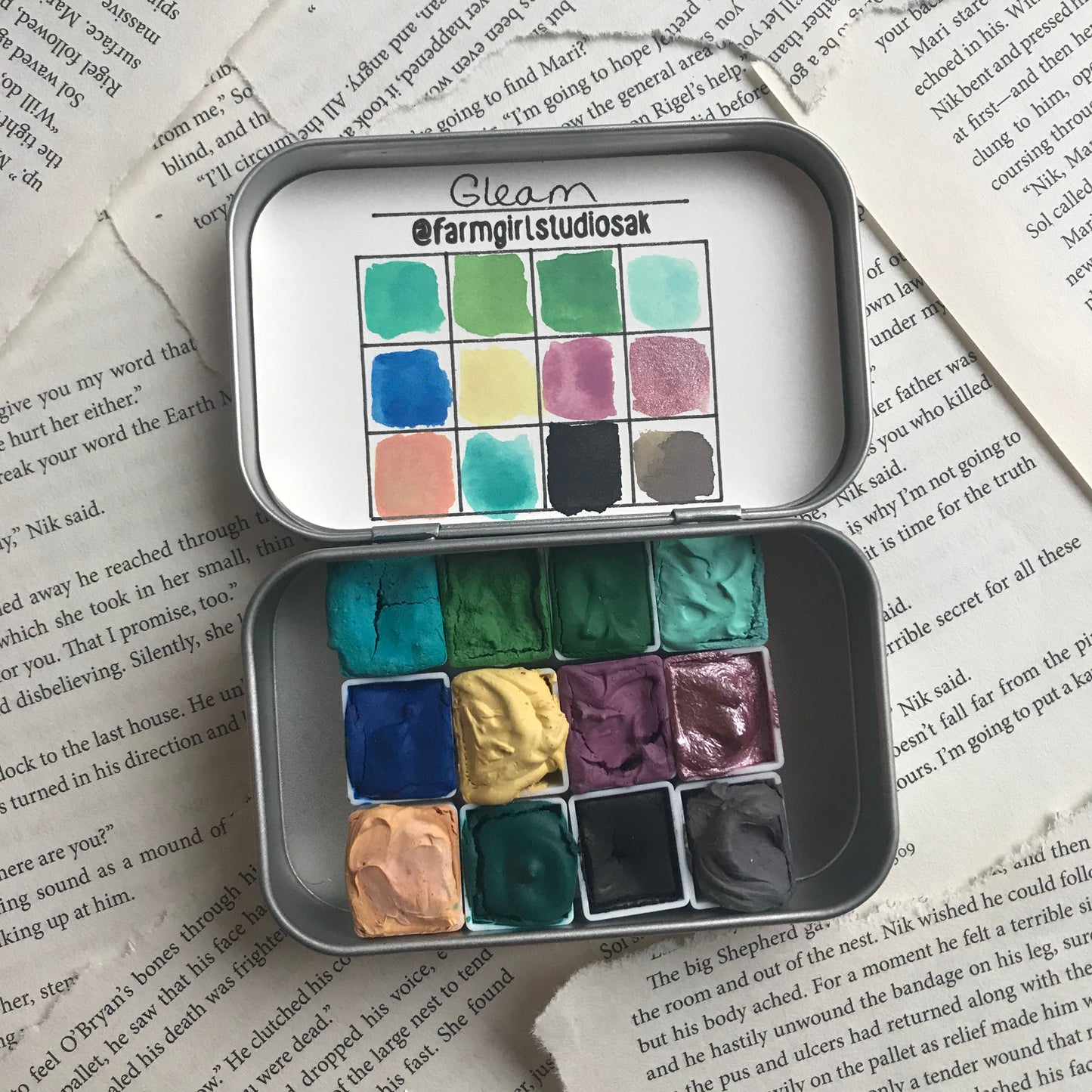 Handmade Watercolors - Gleam Palette