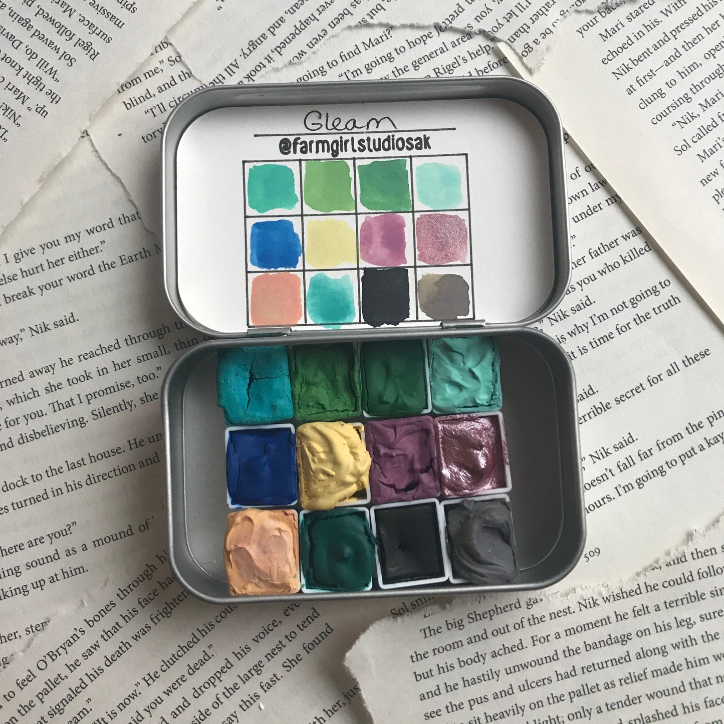 Handmade Watercolors - Gleam Palette