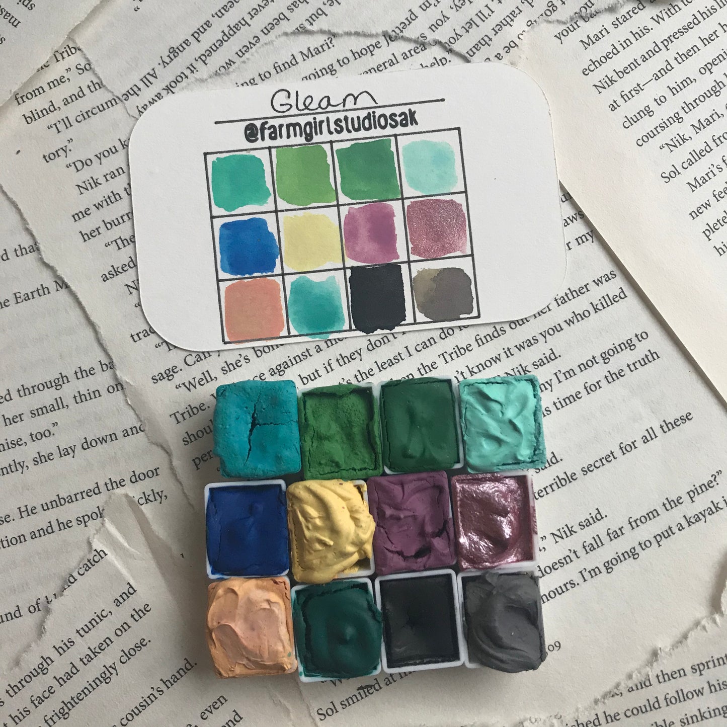 Handmade Watercolors - Gleam Palette