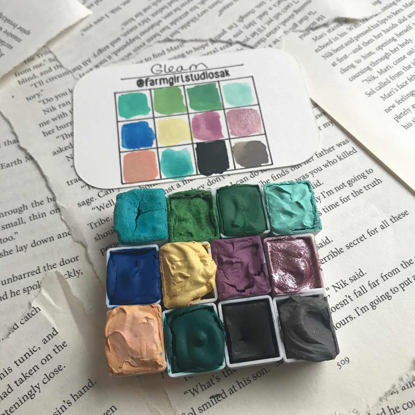 Handmade Watercolors - Gleam Palette