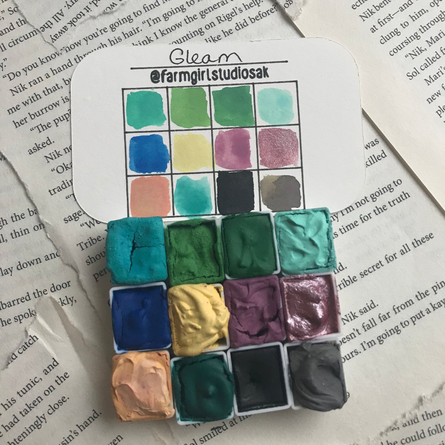 Handmade Watercolors - Gleam Palette