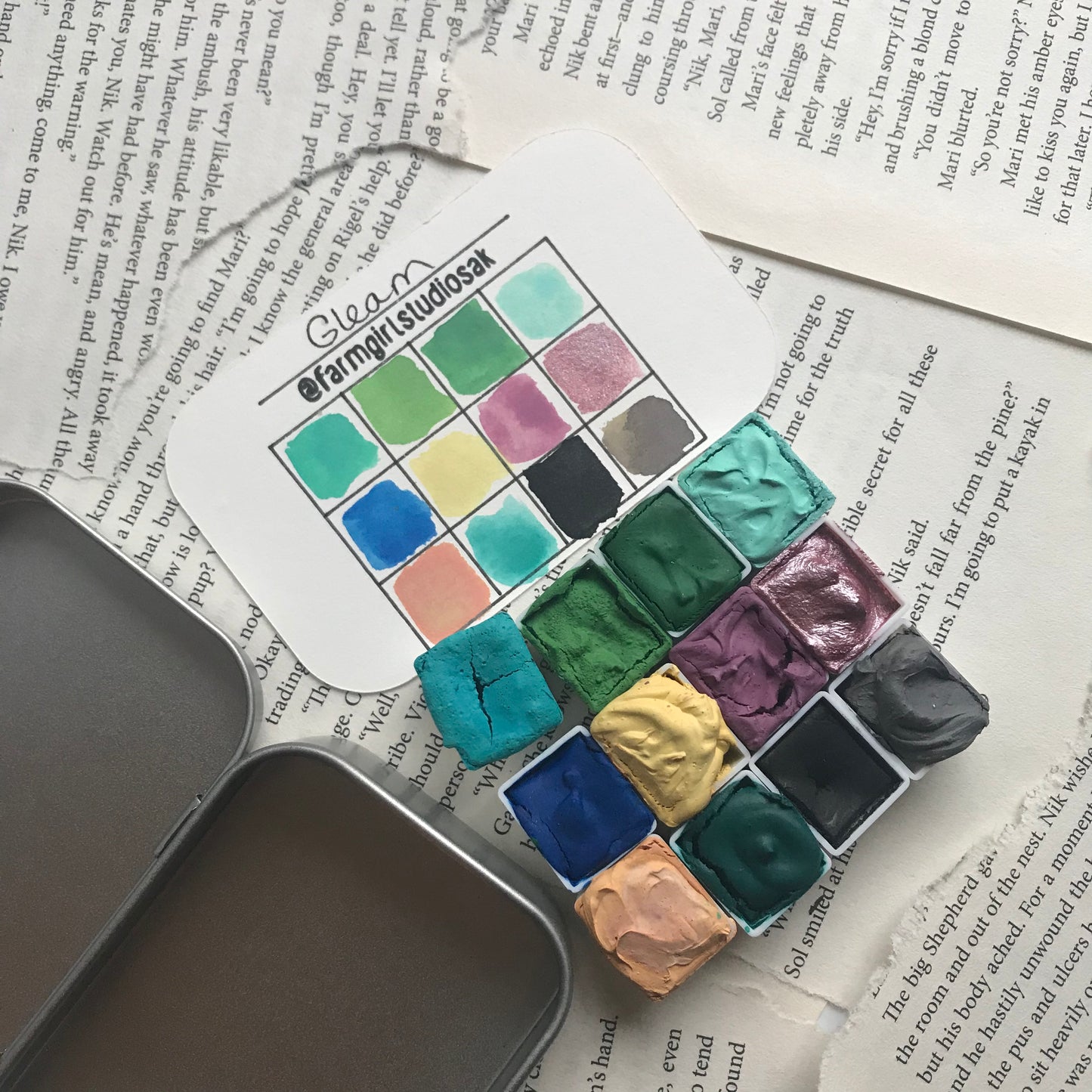 Handmade Watercolors - Gleam Palette