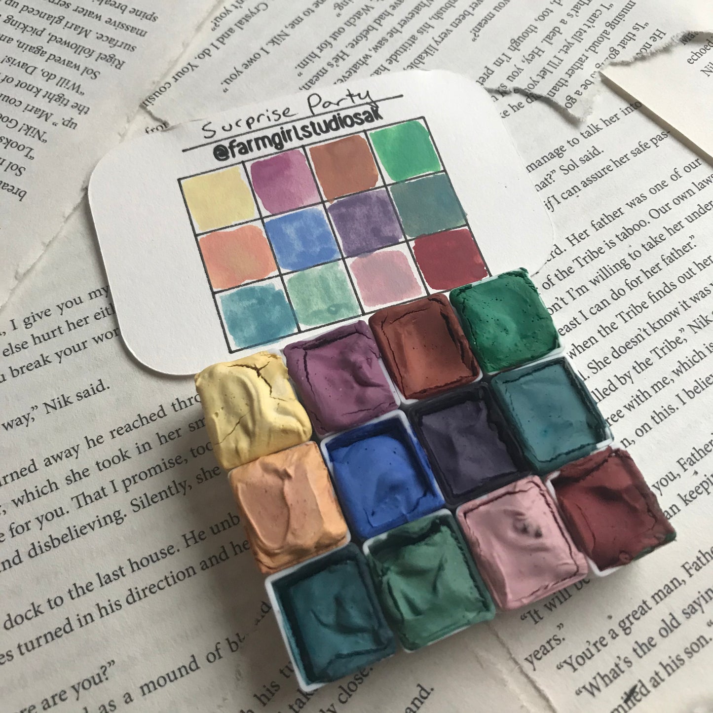 Handmade Watercolors - Surprise Party Palette