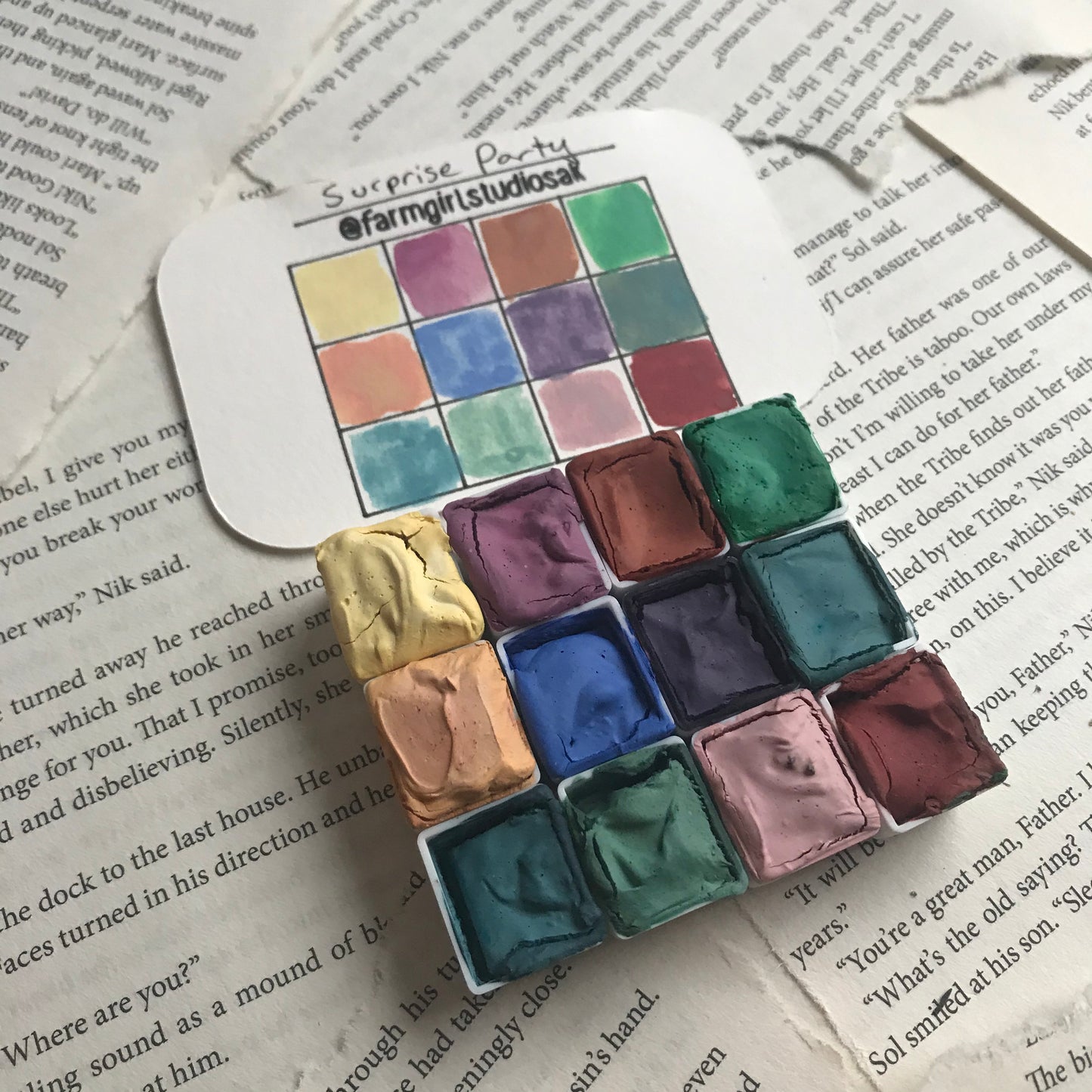 Handmade Watercolors - Surprise Party Palette