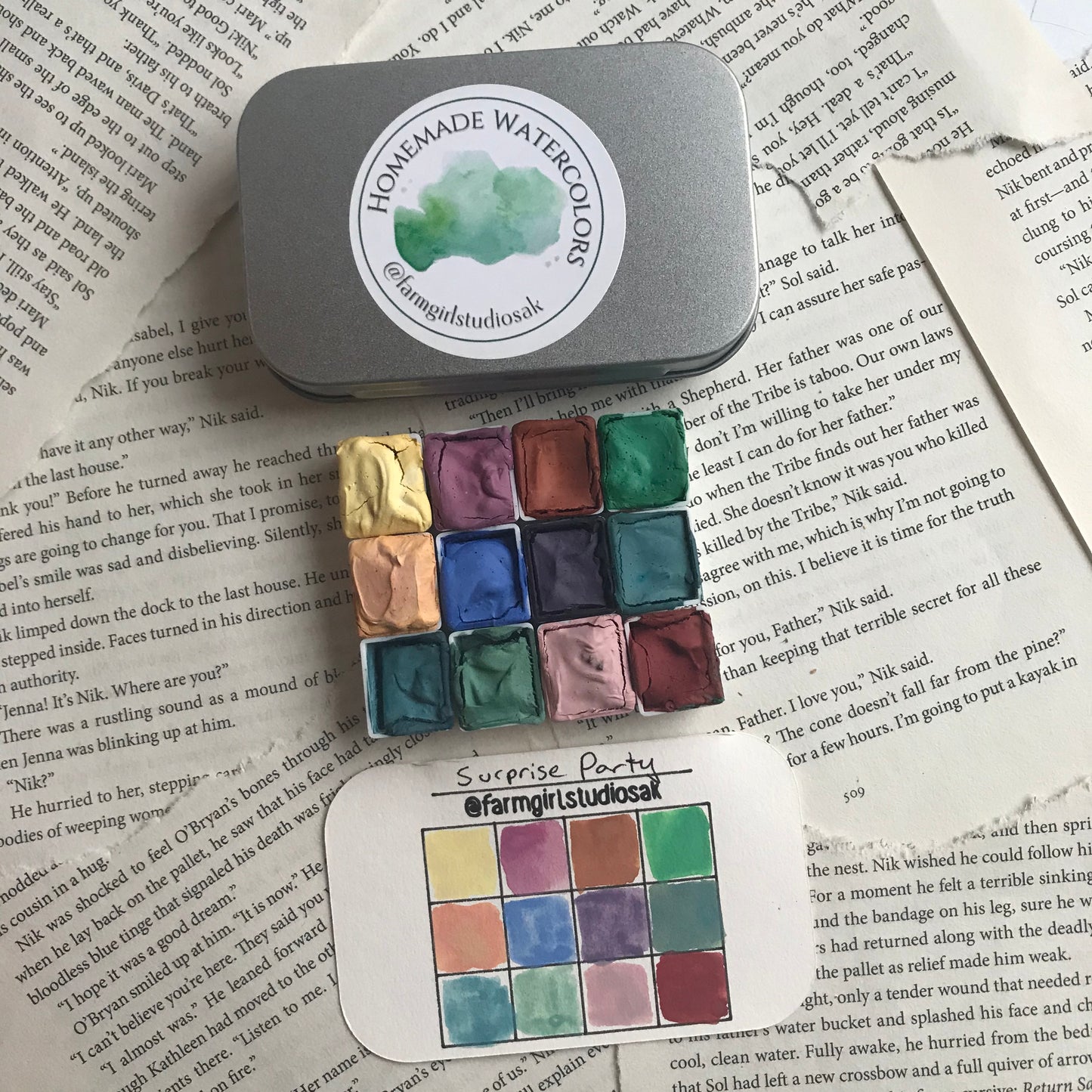 Handmade Watercolors - Surprise Party Palette