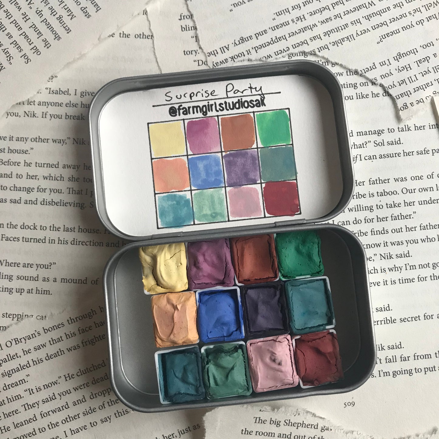 Handmade Watercolors - Surprise Party Palette