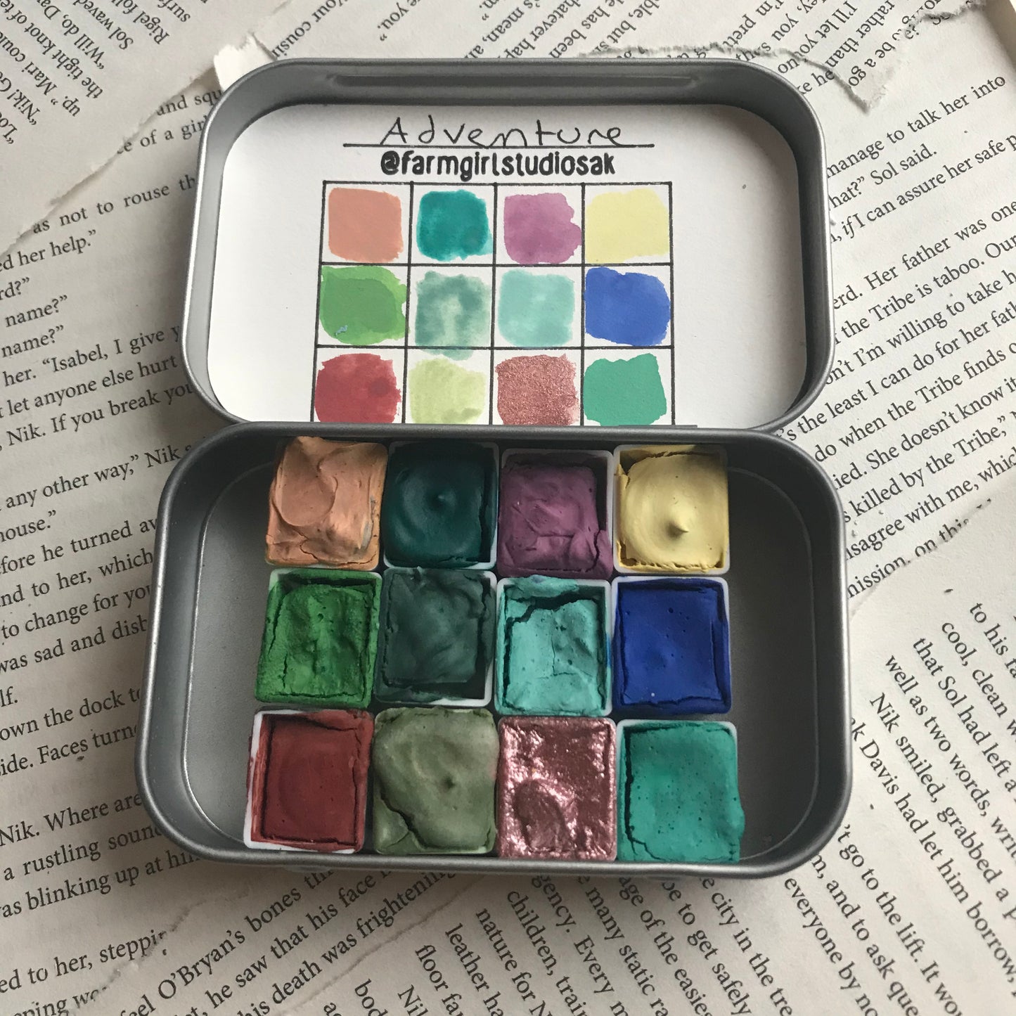 Handmade Watercolors - Adventure Palette