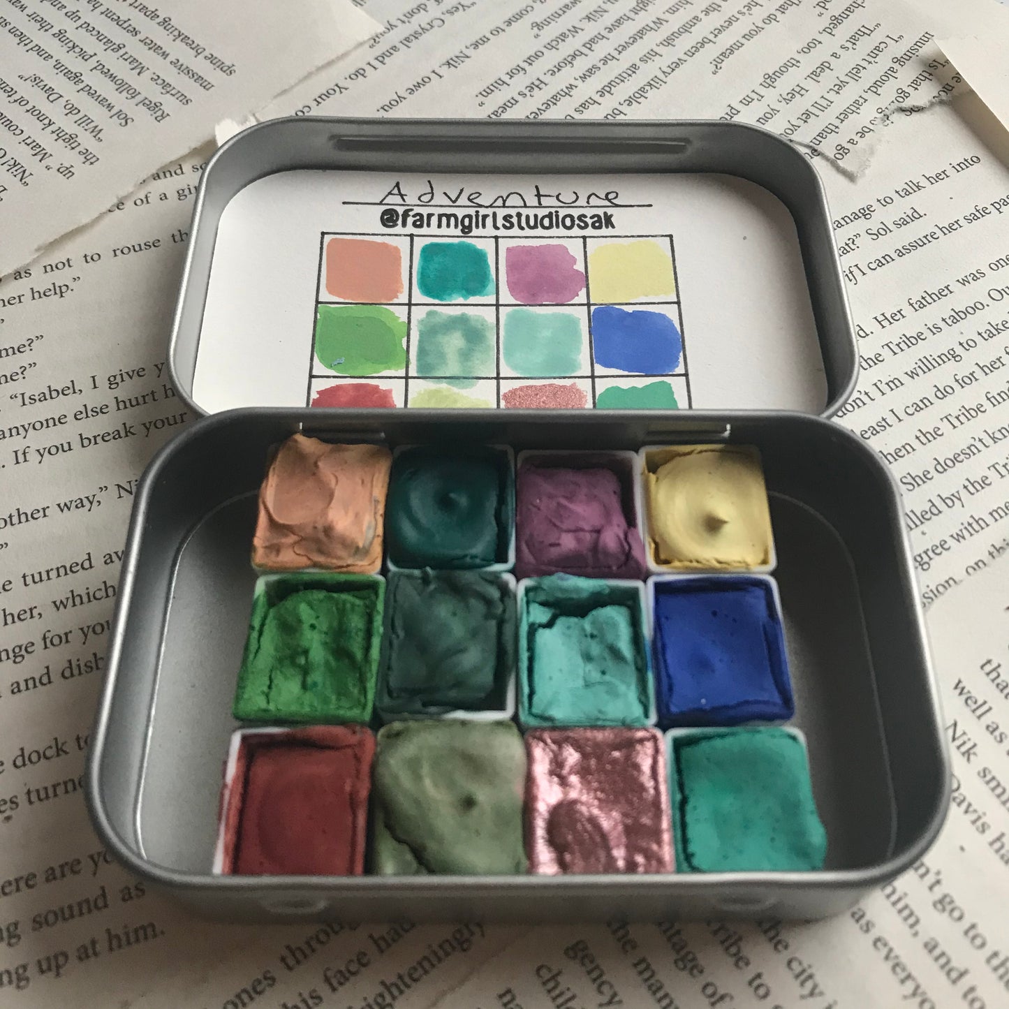 Handmade Watercolors - Adventure Palette