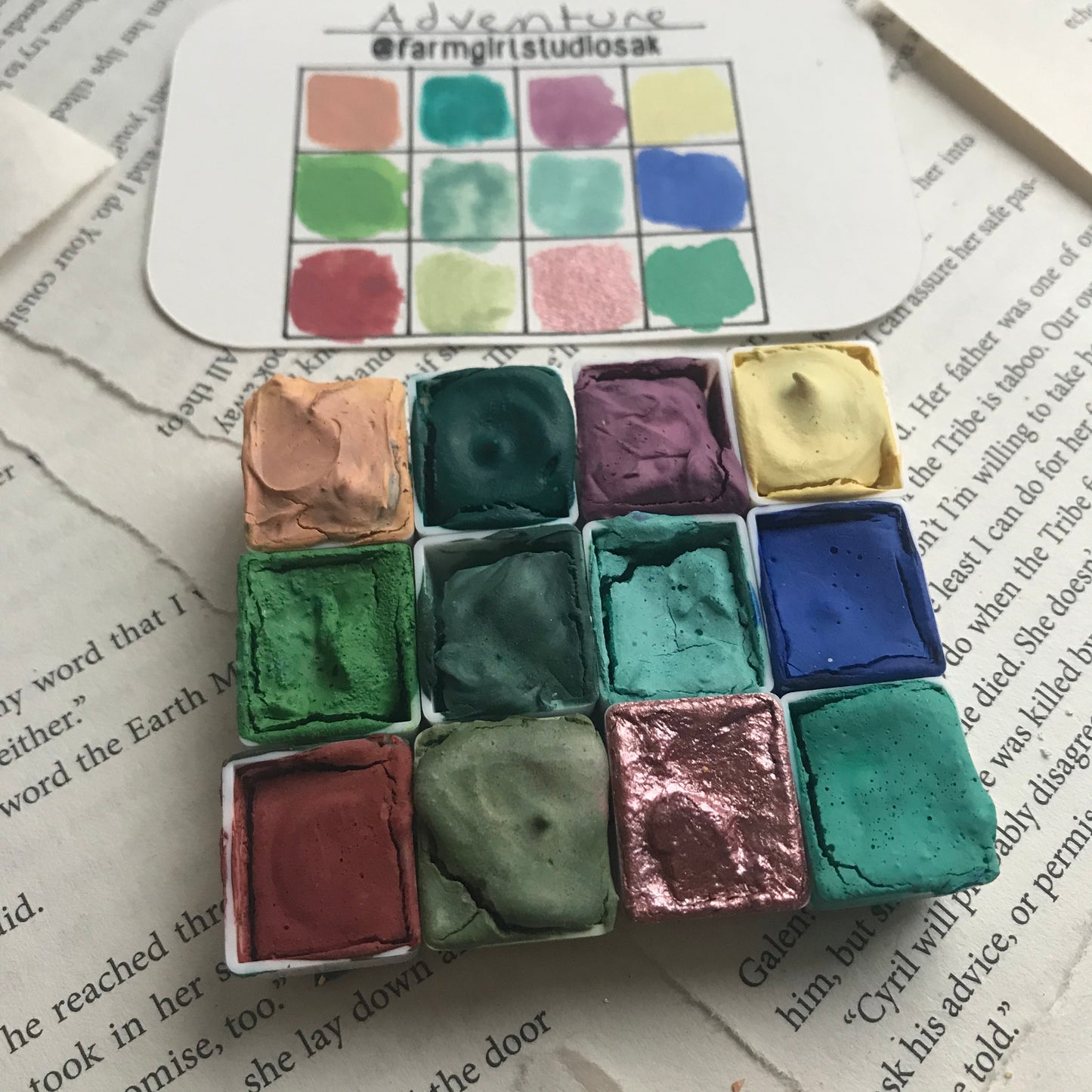 Handmade Watercolors - Adventure Palette