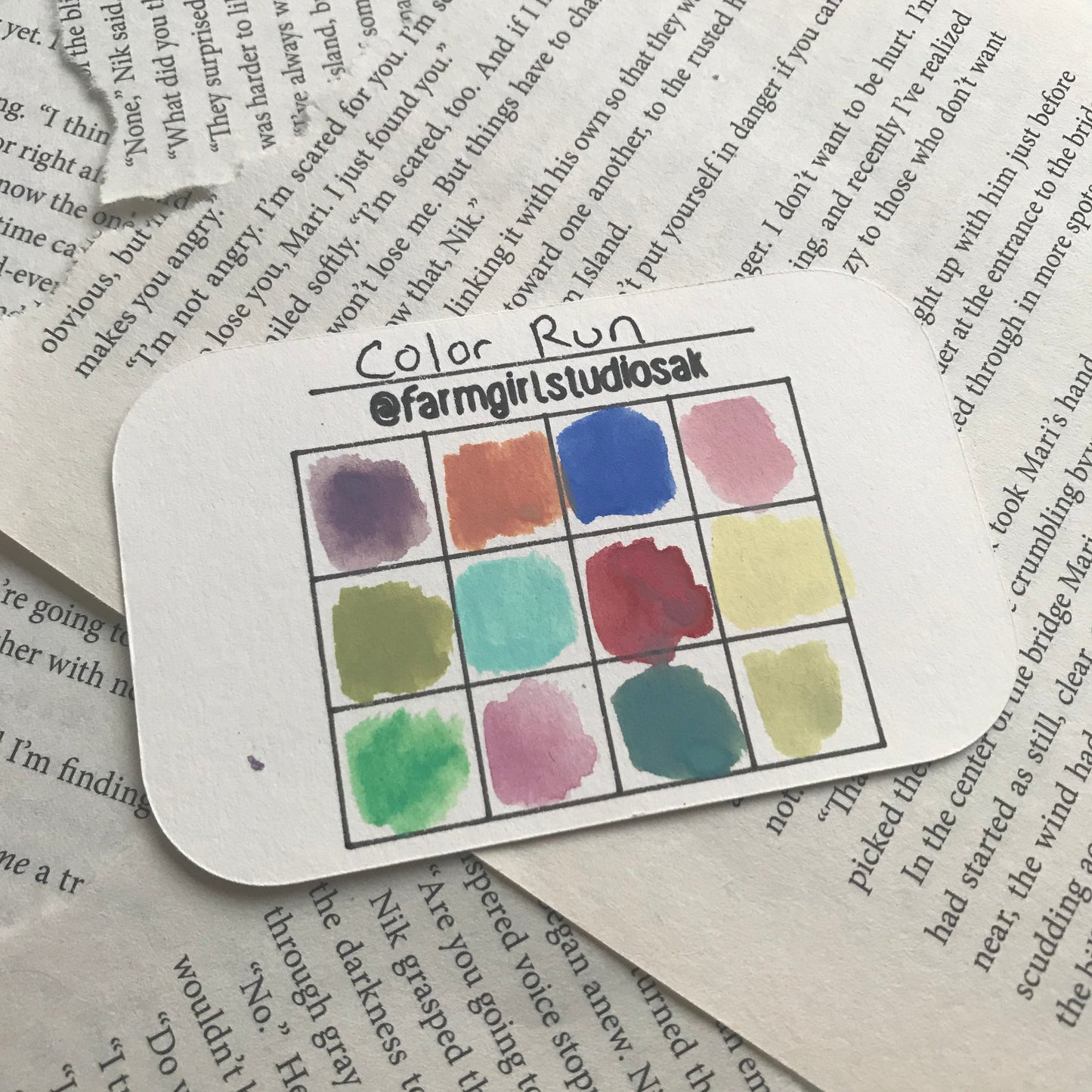 Handmade Watercolors - Color Run Palette