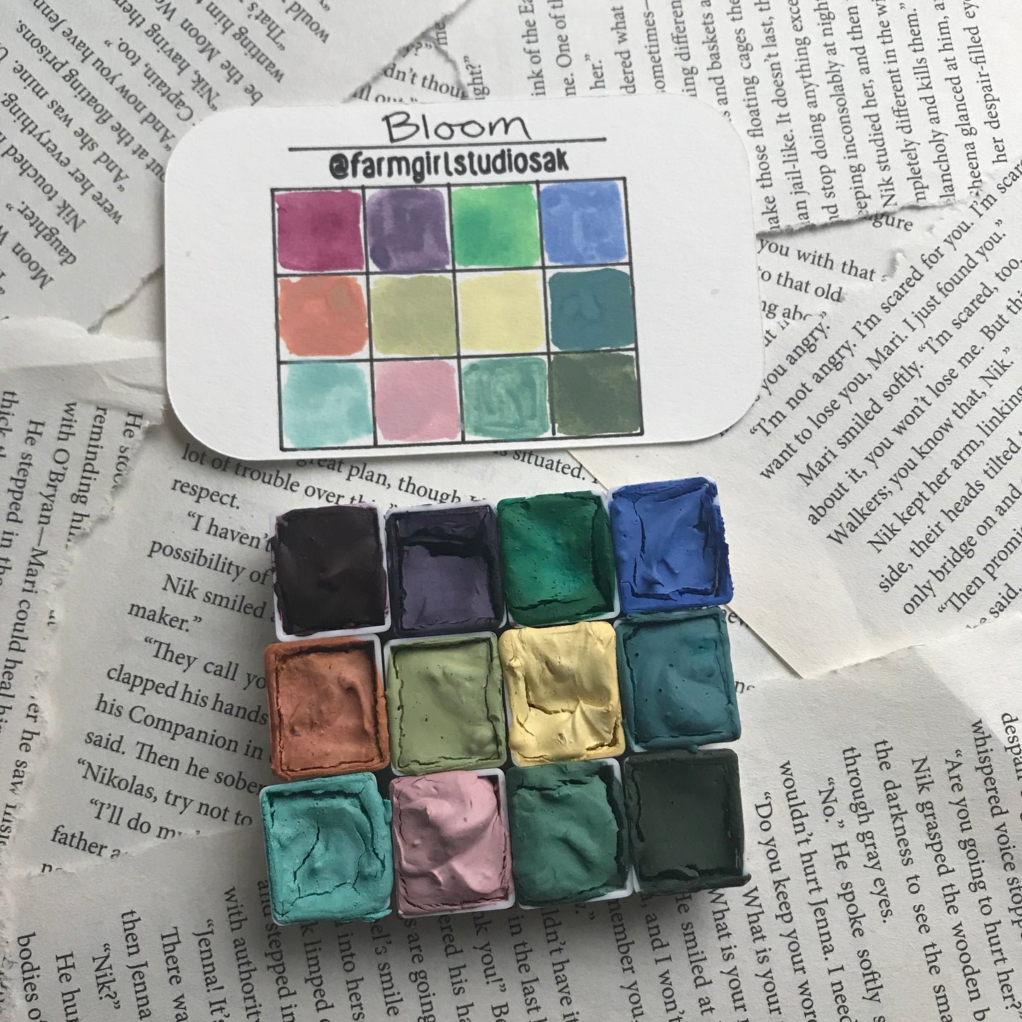 Handmade Watercolors - Bloom Palette