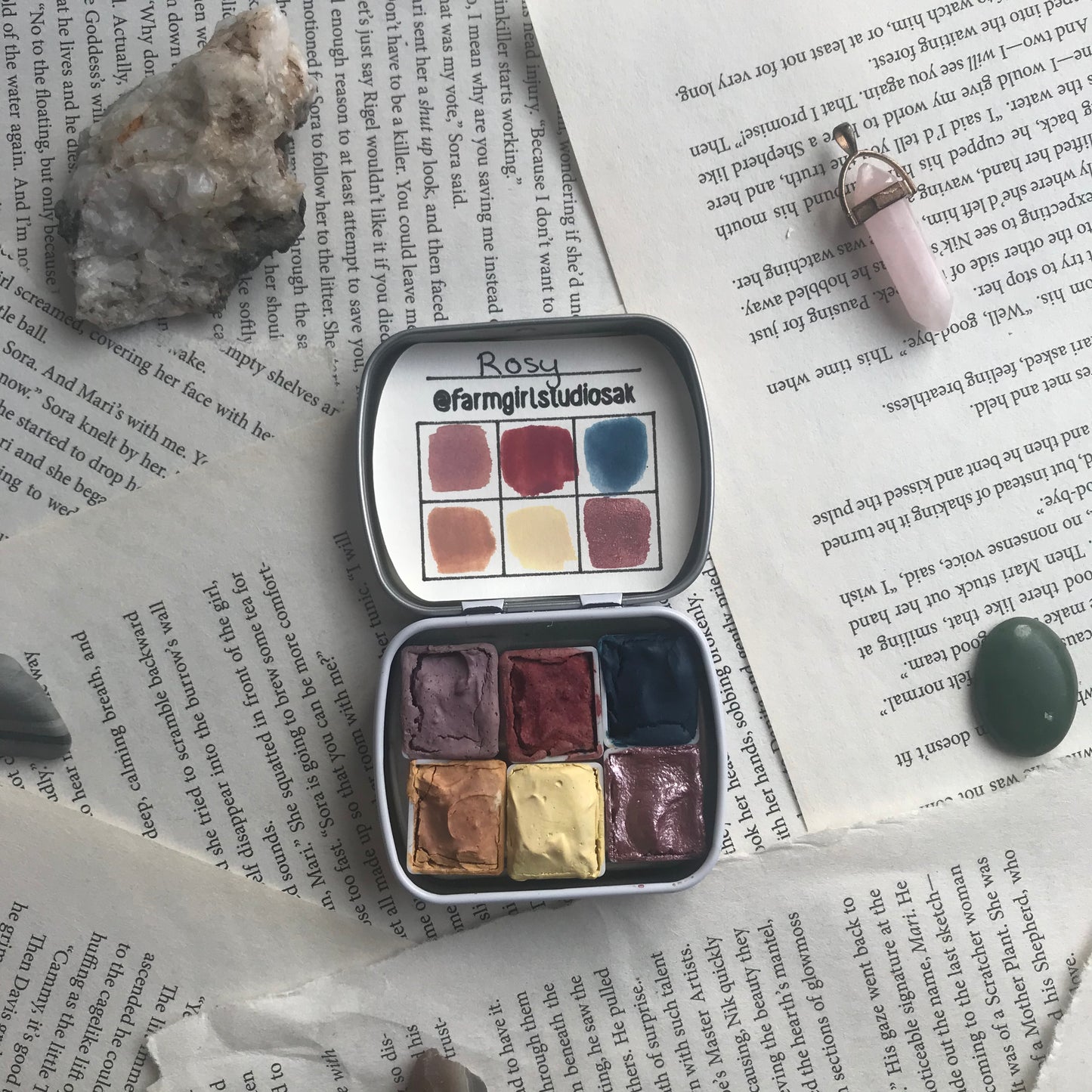 Handmade Watercolors Mini - Rosy