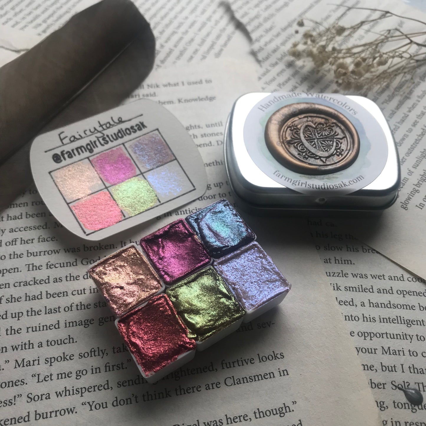 Handmade Metallic Chameleon Watercolors - Fairytale