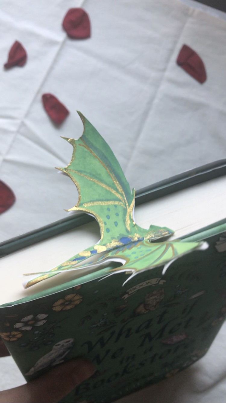 Printable Dragon Bookmark with book