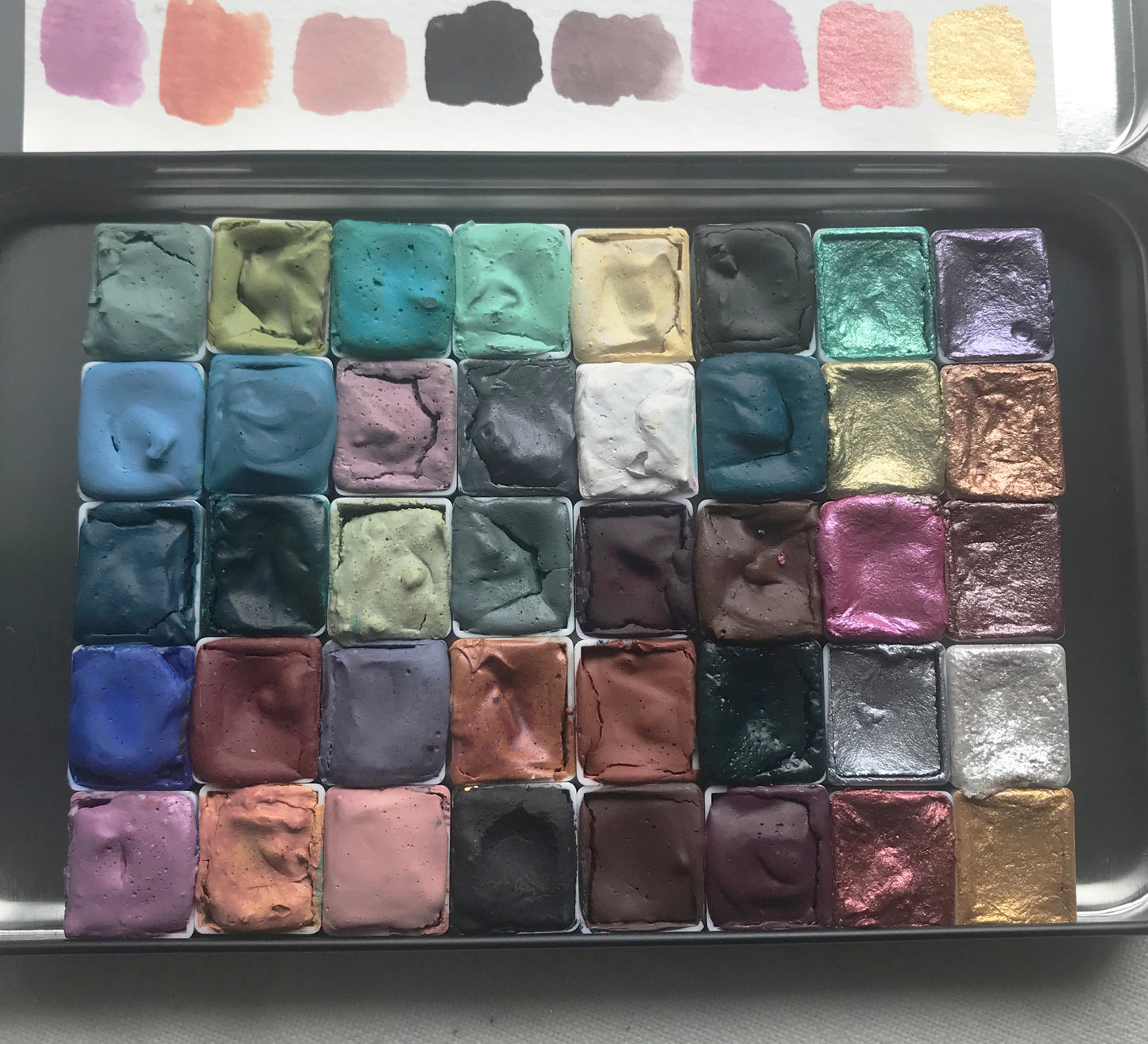 Master Palette - Handmade Watercolors 40 pan + Brush