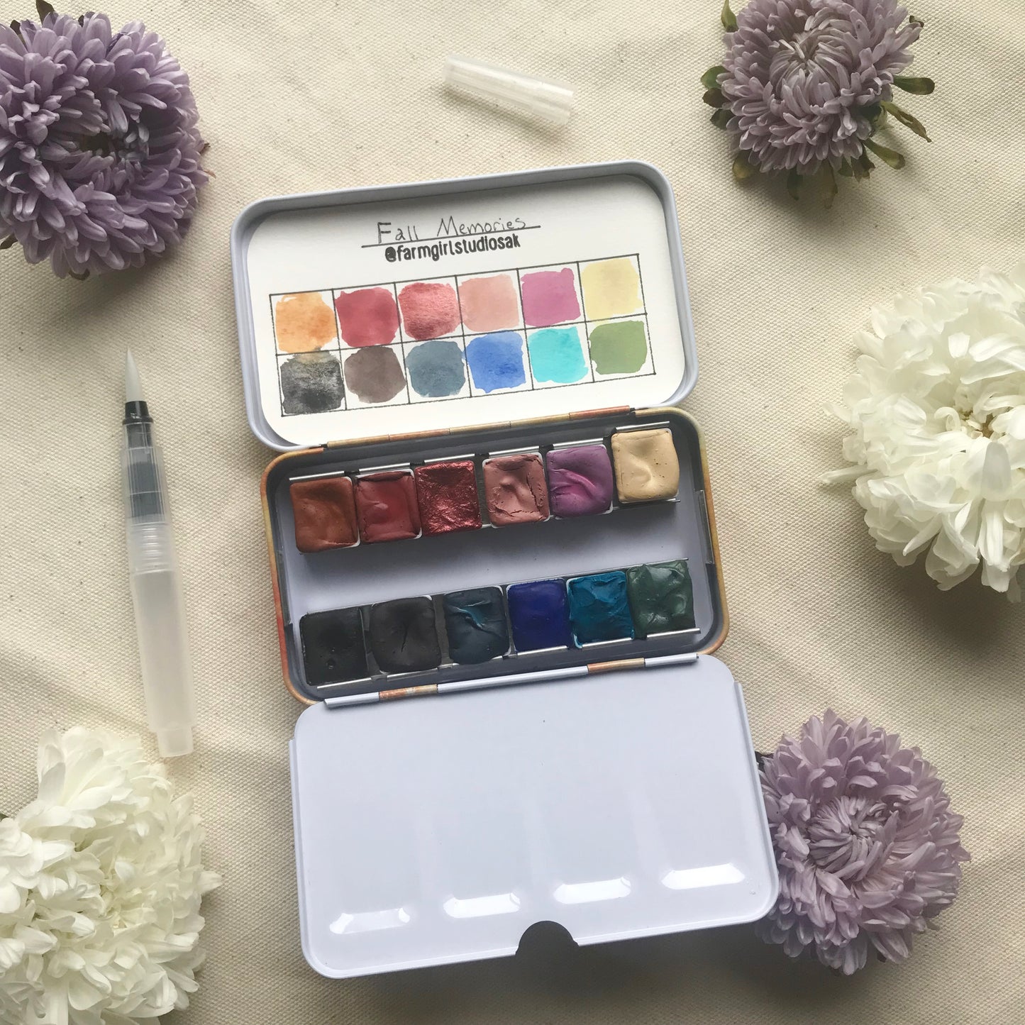 Travel Watercolor Palette - Fall Memories