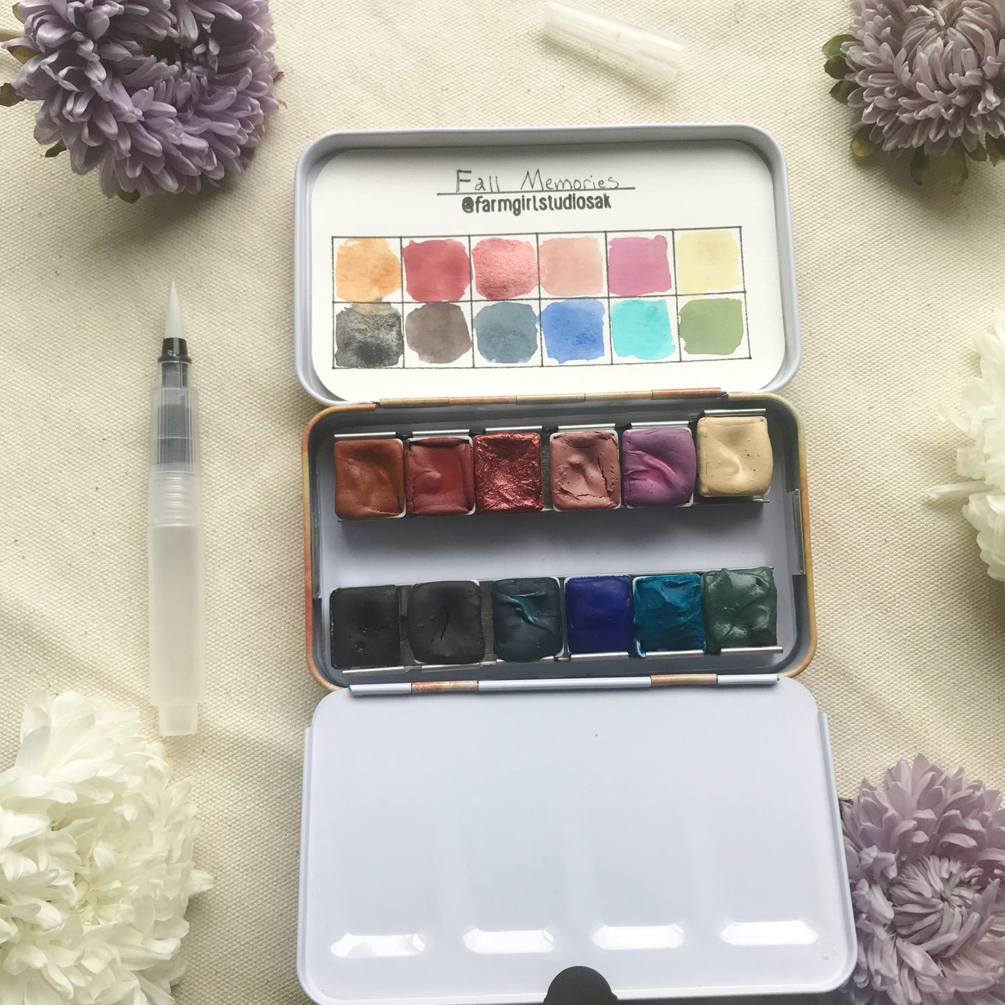 Fall Memories Travel Watercolor Palette