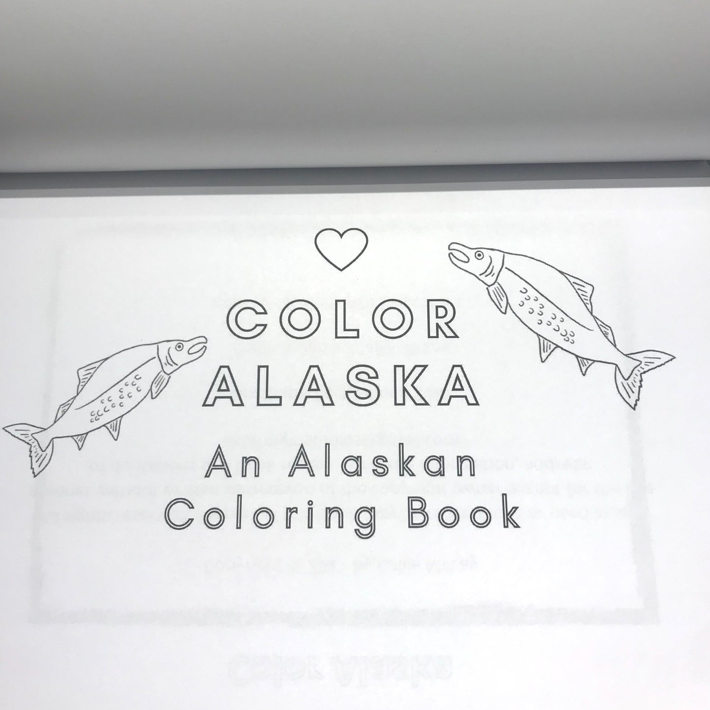 First page of Color Alaska Coloring Book