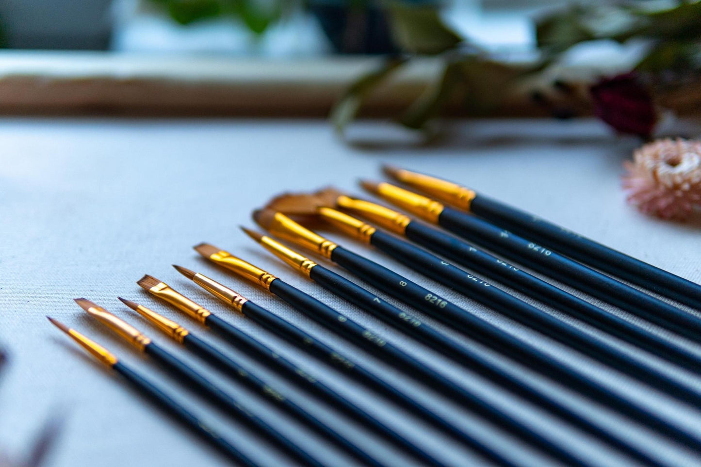 12 Pack Watercolor Brushes