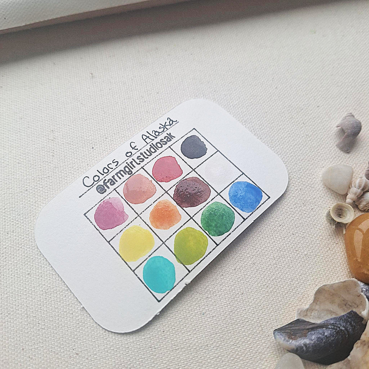 Handmade Watercolors - Colors of Alaska
