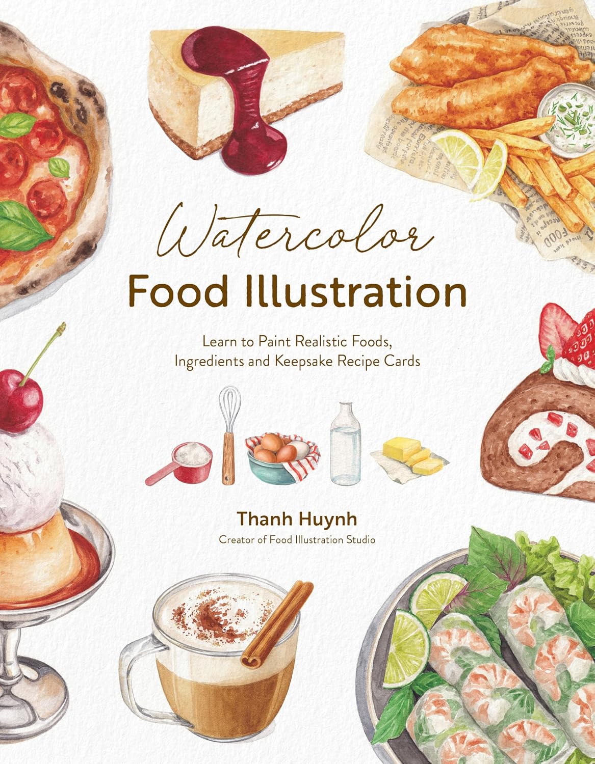 Watercolor Food Illustration Book